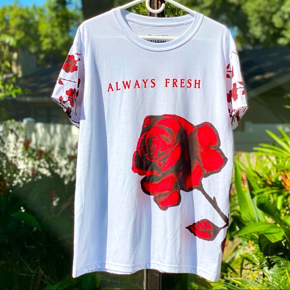 Fresh Laundry Tee - Always Fresh with Roses!  NWT!!! - Picture 7 of 7